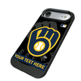 Milwaukee Brewers Personalized Tilt Bump Phone Case for Apple iPhone