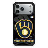 Milwaukee Brewers Personalized Tilt Bump Phone Case for Apple iPhone