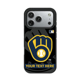 Milwaukee Brewers Personalized Tilt Bump Phone Case for Apple iPhone