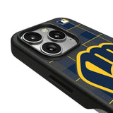 Milwaukee Brewers Plaid MagSafe Compatible Phone Case for Apple iPhone