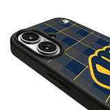 Milwaukee Brewers Plaid MagSafe Compatible Phone Case for Apple iPhone