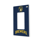 Milwaukee Brewers Solid Hidden-Screw Light Switch Plate