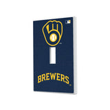 Milwaukee Brewers Solid Hidden-Screw Light Switch Plate