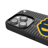 Milwaukee Brewers Text Backdrop Bump Phone Case for Apple iPhone