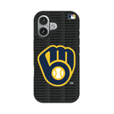 Milwaukee Brewers Text Backdrop Bump Phone Case for Apple iPhone