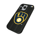 Milwaukee Brewers Text Backdrop MagSafe Compatible Phone Case for Apple iPhone