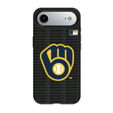 Milwaukee Brewers Text Backdrop MagSafe Compatible Phone Case for Apple iPhone