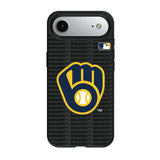 Milwaukee Brewers Text Backdrop MagSafe Compatible Phone Case for Apple iPhone