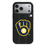 Milwaukee Brewers Text Backdrop MagSafe Compatible Phone Case for Apple iPhone