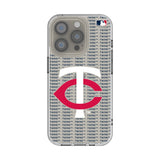 Minnesota Twins Text Backdrop Clear Phone Case for Apple iPhone