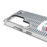 Minnesota Twins Text Backdrop Clear Phone Case for Samsung Galaxy