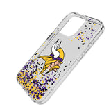 Minnesota Vikings Confetti Clear Phone Case for Apple iPhone