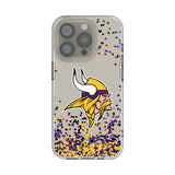 Minnesota Vikings Confetti Clear Phone Case for Apple iPhone