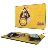 Minnesota Vikings Deco 15-Watt Wireless Charger and Mouse Pad