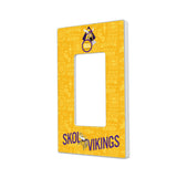 Minnesota Vikings Deco Hidden-Screw Light Switch Plate