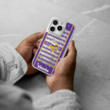 Minnesota Vikings Field Glitter Phone Case for Apple iPhone