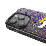 Minnesota Vikings Paisley Black Bling Phone Case for Apple iPhone