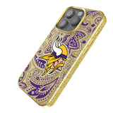 Minnesota Vikings Paisley Bling Phone Case for Apple iPhone