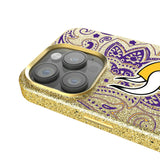 Minnesota Vikings Paisley Bling Phone Case for Apple iPhone