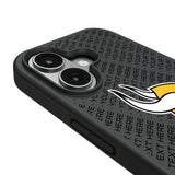 Minnesota Vikings Personalized EndZone Plus Bump Phone Case for Apple iPhone
