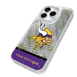 Minnesota Vikings Personalized EndZone Plus Glitter Phone Case for Apple iPhone