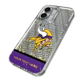 Minnesota Vikings Personalized EndZone Plus Glitter Phone Case for Apple iPhone