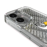 Minnesota Vikings Personalized EndZone Plus Glitter Phone Case for Apple iPhone