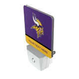 Minnesota Vikings Personalized Endzone Solid Night Light 2-Pack