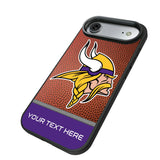 Minnesota Vikings Personalized Football Bump Phone Case for Apple iPhone