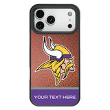 Minnesota Vikings Personalized Football Bump Phone Case for Apple iPhone