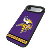 Minnesota Vikings Personalized Stripe Bump Phone Case for Apple iPhone