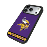 Minnesota Vikings Personalized Stripe Bump Phone Case for Apple iPhone