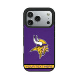 Minnesota Vikings Personalized Stripe Bump Phone Case for Apple iPhone 17 Series