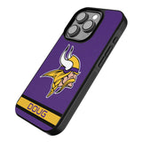 Minnesota Vikings Personalized Stripe Bump Phone Case for Apple iPhone