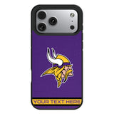 Minnesota Vikings Personalized Stripe Bump Phone Case for Apple iPhone