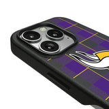 Minnesota Vikings Plaid MagSafe Compatible Phone Case for Apple iPhone