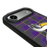 Minnesota Vikings Plaid MagSafe Compatible Phone Case for Apple iPhone