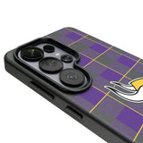 Minnesota Vikings Plaid MagSafe Compatible Phone Case for Samsung Galaxy 26 Series