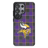 Minnesota Vikings Plaid MagSafe Compatible Phone Case for Samsung Galaxy 26 Series
