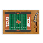 Texas Longhorns - Icon Glass Top Cutting Board & Knife Set