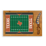 Texas Longhorns - Icon Glass Top Cutting Board & Knife Set