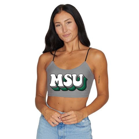 Michigan State Gray Spaghetti Tank