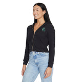 Michigan State Waffle Knit Zip Up Hoodie