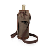 New England Patriots - Waxed Canvas Wine Tote