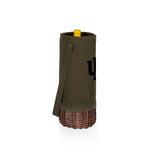 Indiana Hoosiers - Malbec Insulated Canvas and Willow Wine Bottle Basket