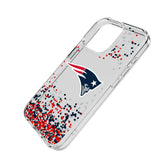 New England Patriots Confetti Clear Phone Case for Apple iPhone