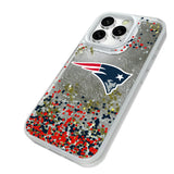 New England Patriots Confetti Glitter Phone Case for Apple iPhone