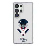 New England Patriots Deco Clear Phone Case for Samsung Galaxy
