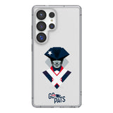 New England Patriots Deco Clear Phone Case for Samsung Galaxy