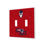 New England Patriots Deco Hidden-Screw Light Switch Plate